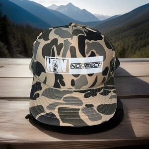 HOW Indresco VTG Hat Cap Camo Snap Back Adjustable Clean Hunting Camouflage Hats